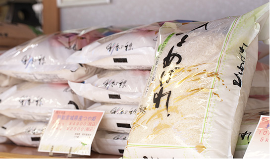 お米の店頭商品